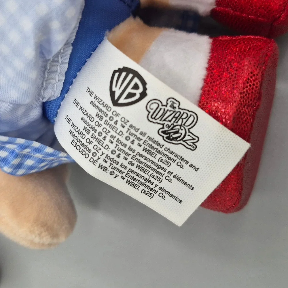 Jazwares The Wizard of Oz Dorothy Gale Plush Stuffed Toy Blue Gingham Dress Red